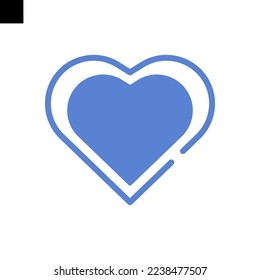 like icon solid style vector