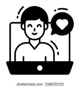 Icono, Encuesta y comentarios, ilustración vectorial moderna 