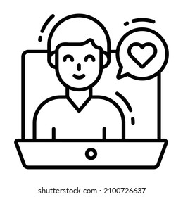 Like icon, Survey and Feedback, modern vector illustration 