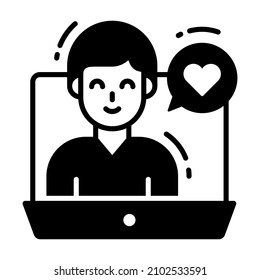 Icono, Encuesta y comentarios, ilustración vectorial moderna 