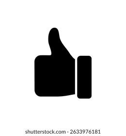 Like icon symbol for apps and websites. Thumbs up sign and symbol. Hand like
