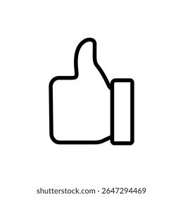 Like icon symbol for apps and websites. Thumbs up sign and symbol. Hand like