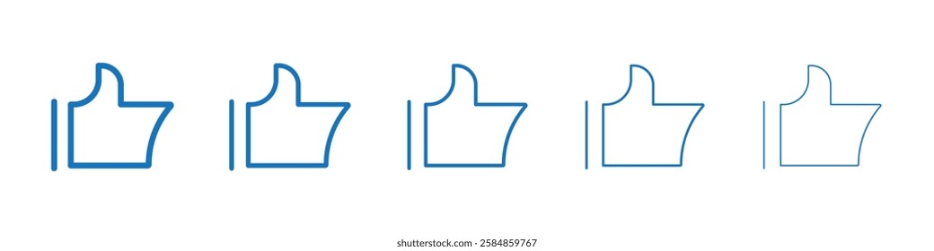 Like icon Symbol collection thin outline set
