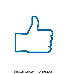 Like icon symbol vector. on white background