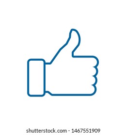 Like icon symbol vector on white background