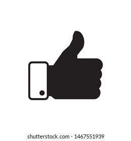 Like icon symbol vector on white background