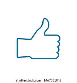 Like icon symbol vector on white background