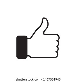 Like icon symbol vector on white background