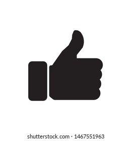 Like icon symbol vector on white background