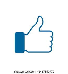 Like icon symbol vector on white background
