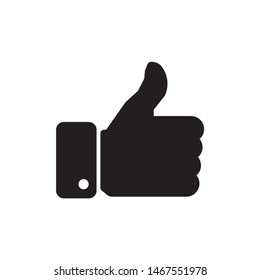 Like icon symbol vector on white background