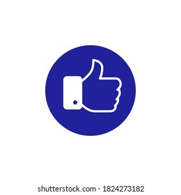 Like icon symbol vector on white background