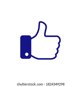 Like icon symbol vector on white background