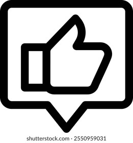 like icon. Thin Linear Style Design Isolated On White Background