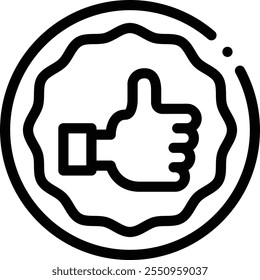 like icon. Thin Linear Style Design Isolated On White Background