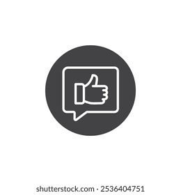 Like icon Thin outline art symbol
