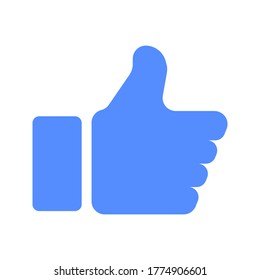 Like icon. Thumb up icon symbol. vector illustration