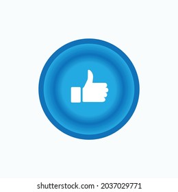 Like Icon.  Thumb Up Symbol  - Vector.