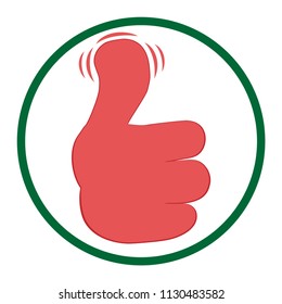 like icon. thumb up. web icon, finger up, good luck, excellent mark, logo, cool well done, approval appreciation, business icon, chat talk conversation friends