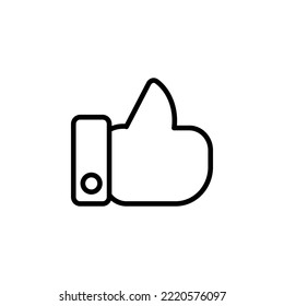 Like icon. Thumb up icon vector illustration. Gesture icon symbol design