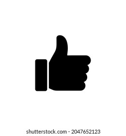 Like icon. Thumbs up sign and symbol. Hand like