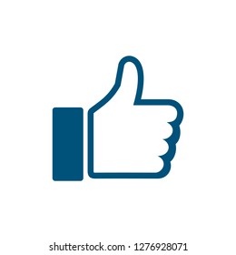 like icon. Thumbs up icon. social media icon