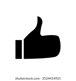 Like icon. Thumbs up symbol. Flat design style eps 10
