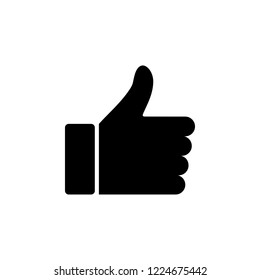 	
Like icon. Thumbs up icon vector