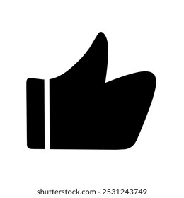 like icon. thumbs up icon vector on white background