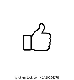 Like icon. Thumbs up icon vector. symbol for web site Computer and mobile vector.