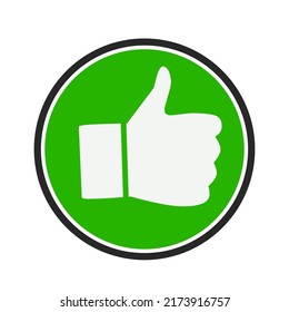like icon with trendy design