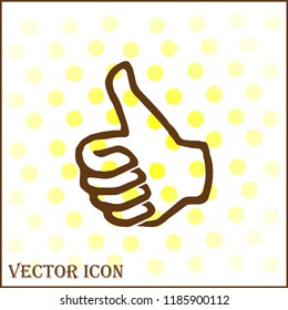 Like Icon in trendy flat style. Vector illustration, EPS10.