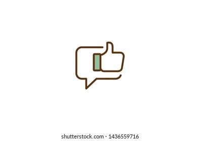 Like icon in trendy flat style isolated on white background. Like symbol. Vector illustration