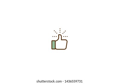 Like icon in trendy flat style isolated on white background. Like symbol. Vector illustration