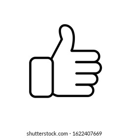 Like Icon in trendy flat style isolated. Like symbol for your web site design, logo, app, UI. Vector illustration.