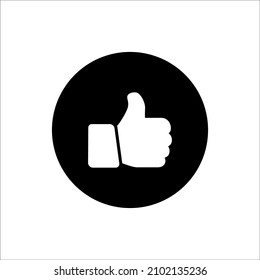 Like Icon in trendy flat style isolated on black background. Such as symbols for your website design, logo, app, UI. vector illustration,