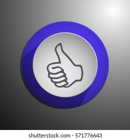 Like Icon in trendy flat style. Vector illustration, EPS10.