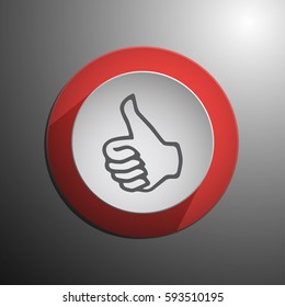 Like Icon in trendy flat style. Vector illustration, EPS10.