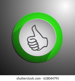 Like Icon in trendy flat style. Vector illustration, EPS10.