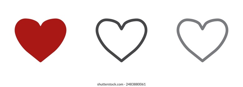 Like icon, Valentine heart icon, vector illustration, love heart icon, like button, love symbol icon, like vector, heart symbol, heart vector, Valentines day