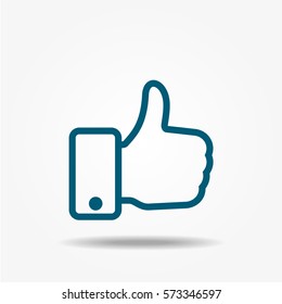 Like icon vector