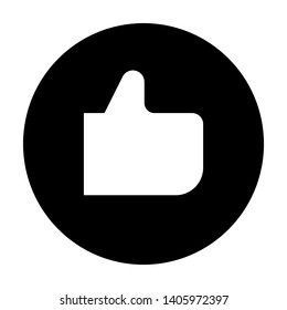like icon vector in black color 