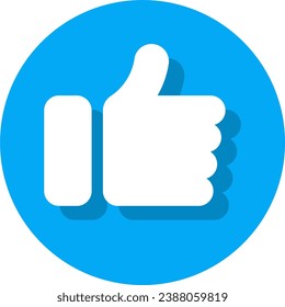 como vector de icono. botón "Me gusta". dar un pulgar hacia arriba