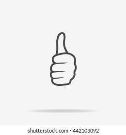 Like icon. Vector concept illustration for design.