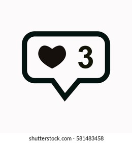 Like  icon Vector design.