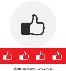 like icon. Vector  Eps 10 . Lorem Ipsum Flat Design 