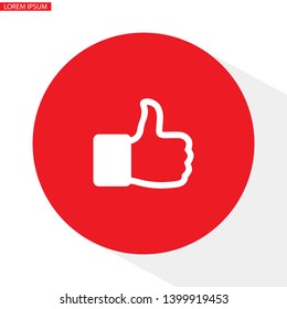 like icon. Vector  Eps 10 . Lorem Ipsum Flat Design 