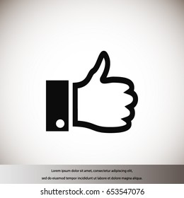 Like Icon, Vector EPS 10 illustration style