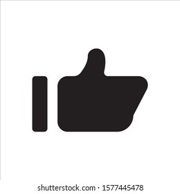Like icon vector or flat hand symbol