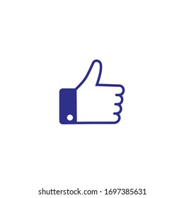 Like icon vector. hand like, hand thumb up icon